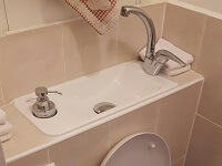 Vasque lave-mains compacte intégrée sur WC suspendu Geberit WiCi Next - Madame S (92) - 1 sur 2